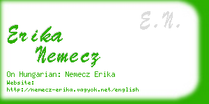 erika nemecz business card